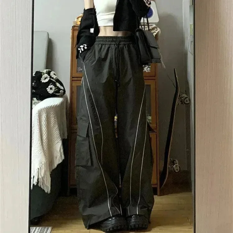 Women's Vintage Casual Oversized Y2k Sweatpants Trousers Pants Trousers Flared Retro Women's Vintage Casual Oversized Y2k Sweatpants Trousers Pants Trousers Flared Retro