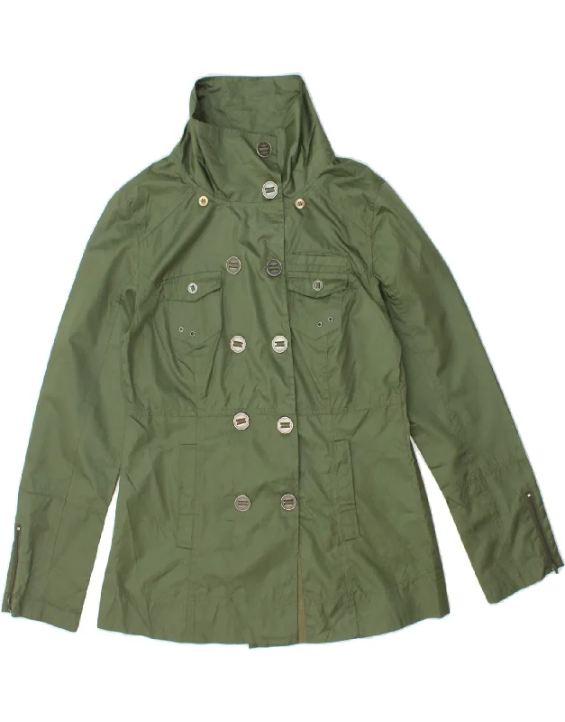 HURLEY Womens Utility Jacket UK 14 Medium Green Polyester Elasticated Jacket Padded Jacket Insulated Jacket HURLEY Womens Utility Jacket UK 14 Medium Green Polyester Elasticated Jacket Padded Jacket Insulated Jacket
