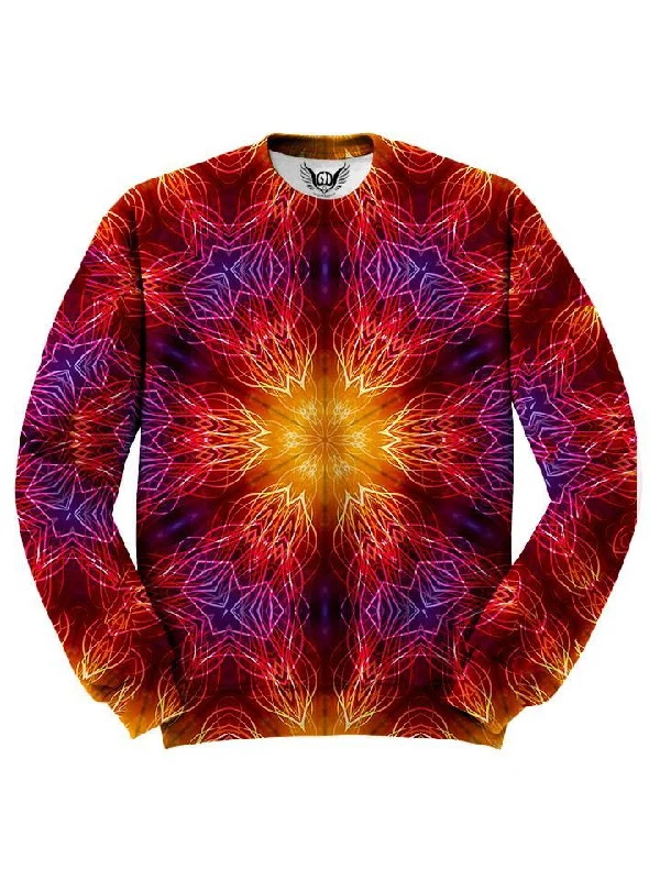 Mandala Madness Sweater Hooded Caped Shawl Collar