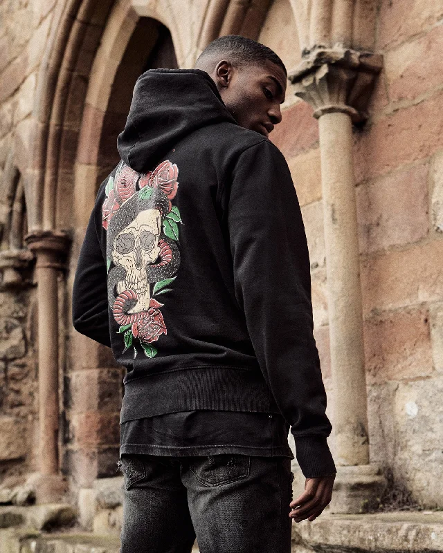 Saint Morta Forbidden Vintage Hoodie Vintage Black Hoodie with Elastic Waist Stretchable Comfortable Saint Morta Forbidden Vintage Hoodie Vintage Black Hoodie with Elastic Waist Stretchable Comfortable