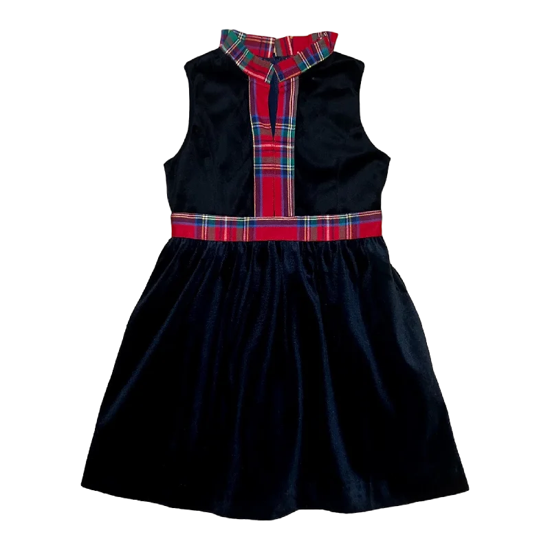 Eliza Dress- Nantucket Navy Velvet