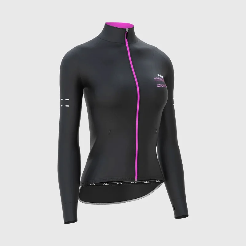Fdx Arch Women's & Girl's Pink Thermal Roubaix Long Sleeve Cycling Jersey Mint Green Jersey Tee Fdx Arch Women's & Girl's Pink Thermal Roubaix Long Sleeve Cycling Jersey Mint Green Jersey Tee