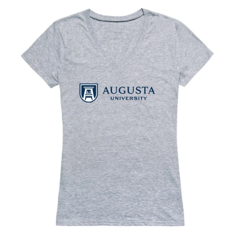 Augusta University Jaguars Womens Seal T-Shirt Satin Fabric Silk Fabric Chiffon Fabric Augusta University Jaguars Womens Seal T-Shirt Satin Fabric Silk Fabric Chiffon Fabric