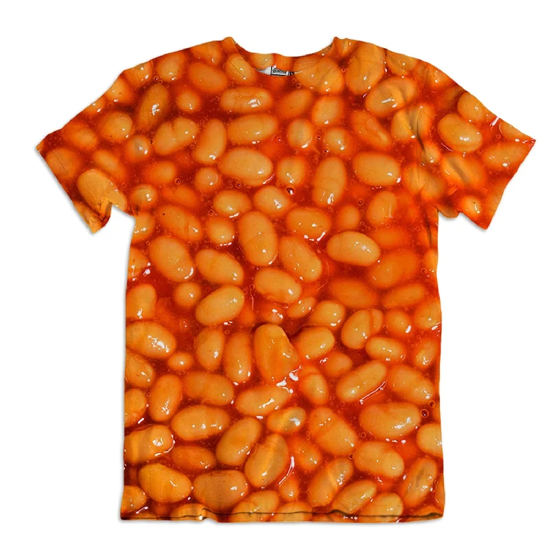 Baked Beans Unisex Tee Satin Blend Silk Blend Wool Blend