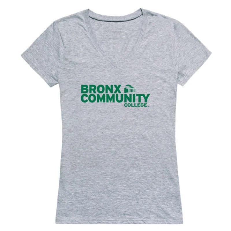 Bronx Community College Broncos Womens Seal T-Shirt Welt Pockets Slit Pockets