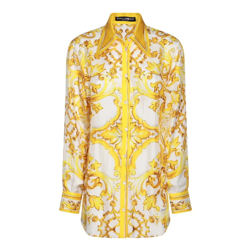 Dolce & Gabbana Shirts Embroidered Appliqued Beaded