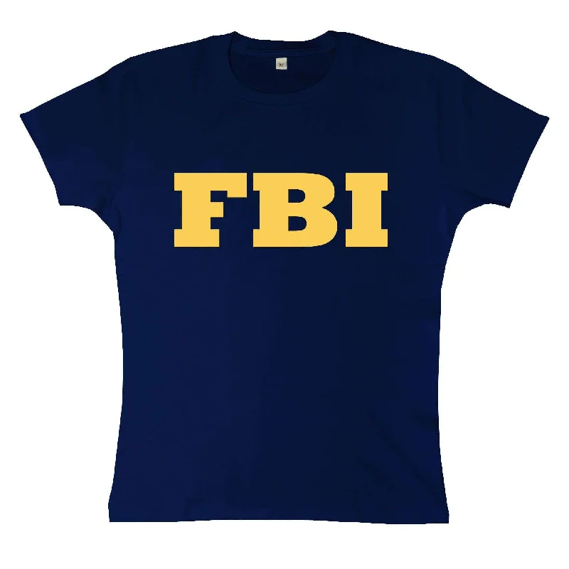 FBI Logo Fitted Womens T-Shirt Modern Contemporary Chic