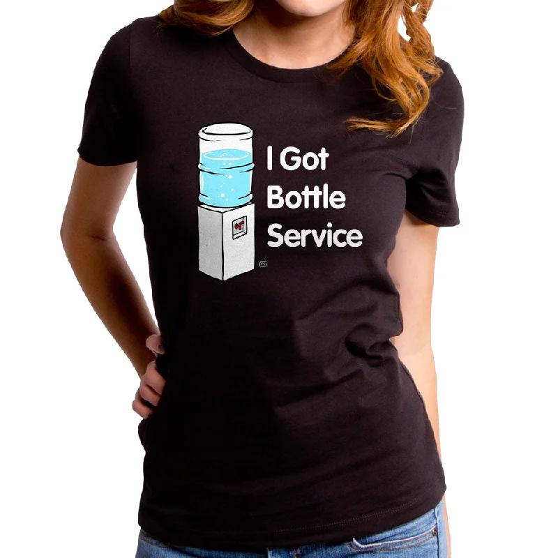 Bottle Service Women's T-Shirt Graphic Embroidered Appliqued