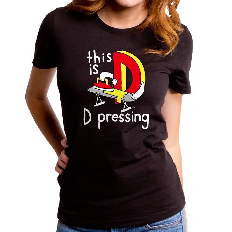 This is D-Pressing Women's T-Shirt Graphic T-Shirt Round Neck Polyester