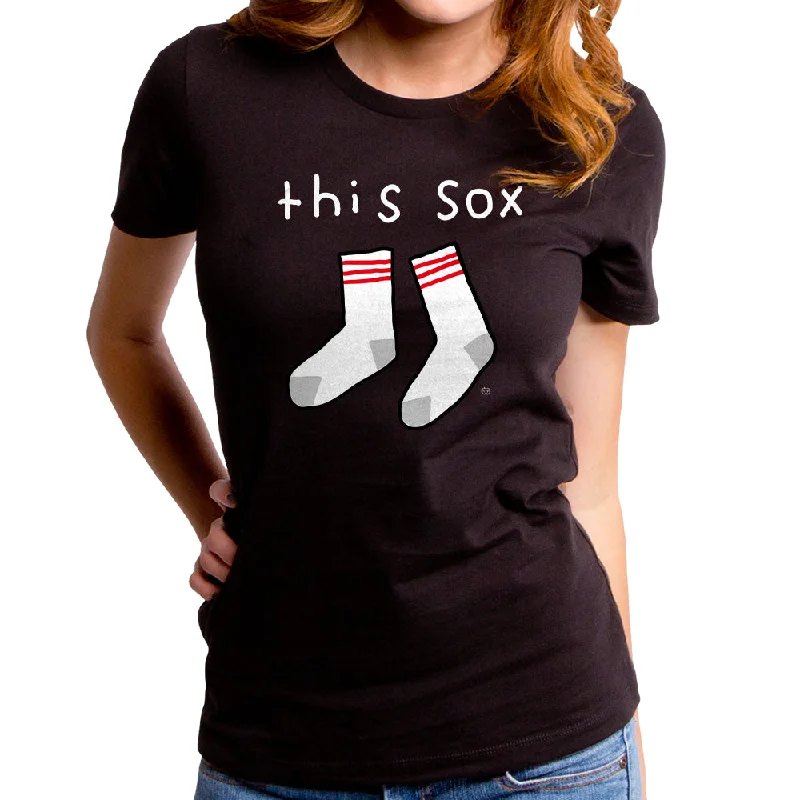 This Sox Women's T-Shirt Front Pockets Side Pockets Patch Pockets