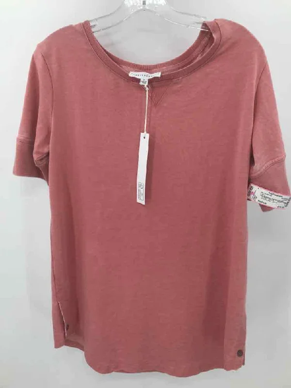 Pre-Owned Jane & Delancy Pink Size Medium T-shirt Welt Pockets Slit Pockets Flap Pockets