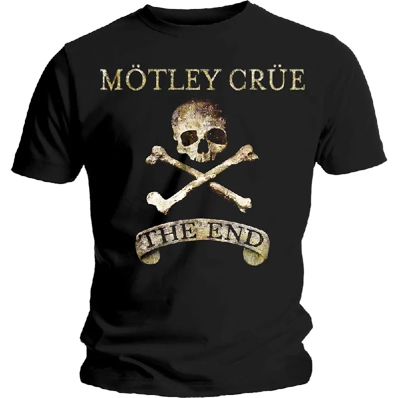 MOTLEY CRUE Attractive T-Shirt, The End Hooded Caped Shawl Collar