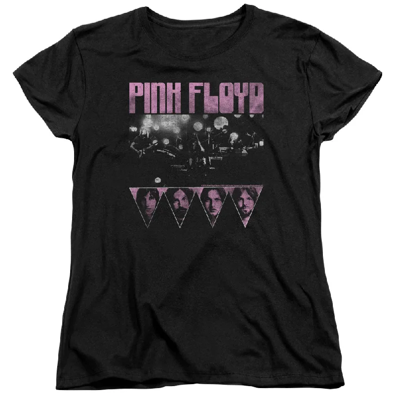 Pink Floyd Pink Four Women's 18/1 100% Cotton Short-Sleeve T-Shirt Fashionable Trendy Casual