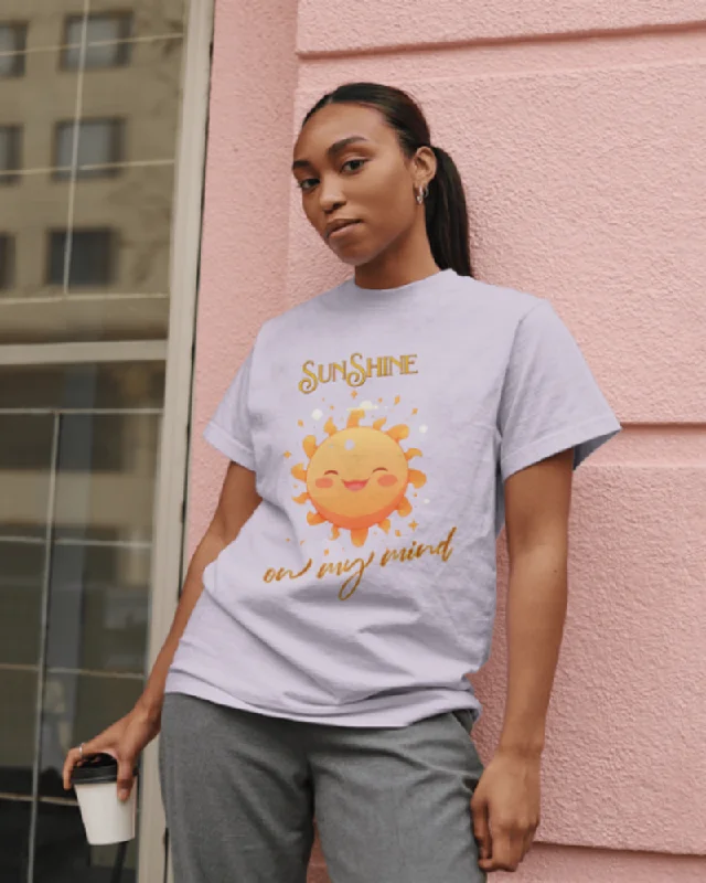 Sunshine on my mind,  Classic Unisex T-shirt Front Pockets Side Pockets Patch Pockets