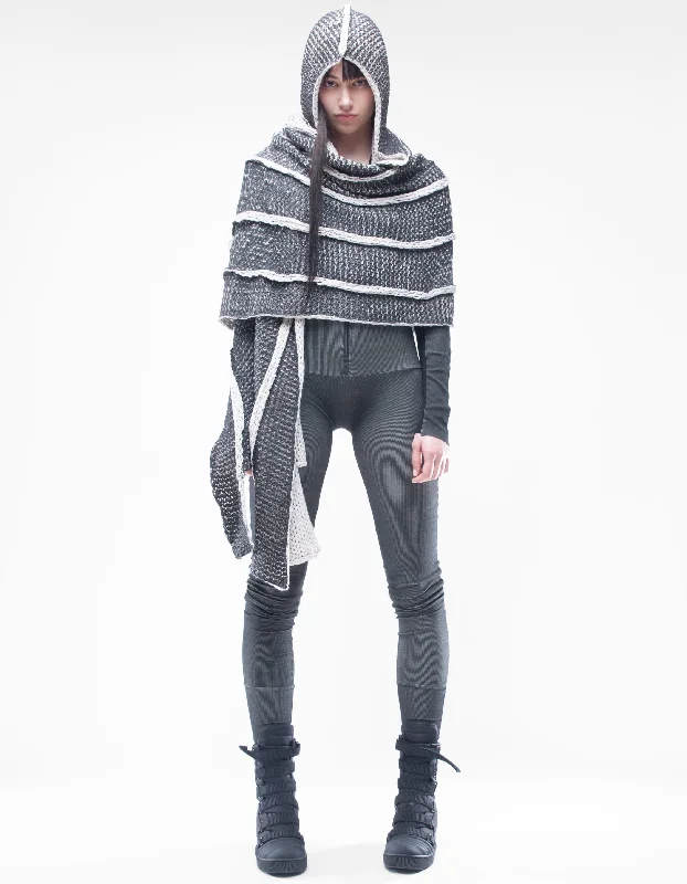 SHAWL HOOD INORI Warm Cashmere Shawl Cape